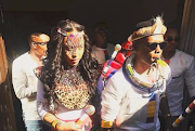 Actress Simphiwe Ngema and late husband and actor Dumi Masilela