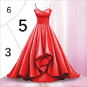 Icon Gown Color by Number Book