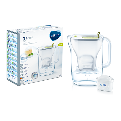 Bình lọc nước BRITA Style Lime 2.4L (có sẵn 1 lõi lọc Maxtra+ & SmartLight)