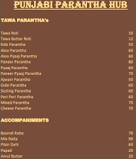 Punjabi Parantha Hub menu 1