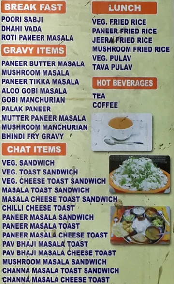 Kolkata Chat menu 