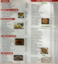 Shri Rajasthan Sweets Bikaner Wale menu 2