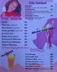 Sudha's Ice Cream Parlour menu 1