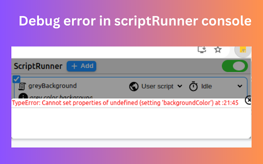 ScriptRunner - v3 userScript manager