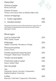 Latitude - Vivanta Goa menu 2