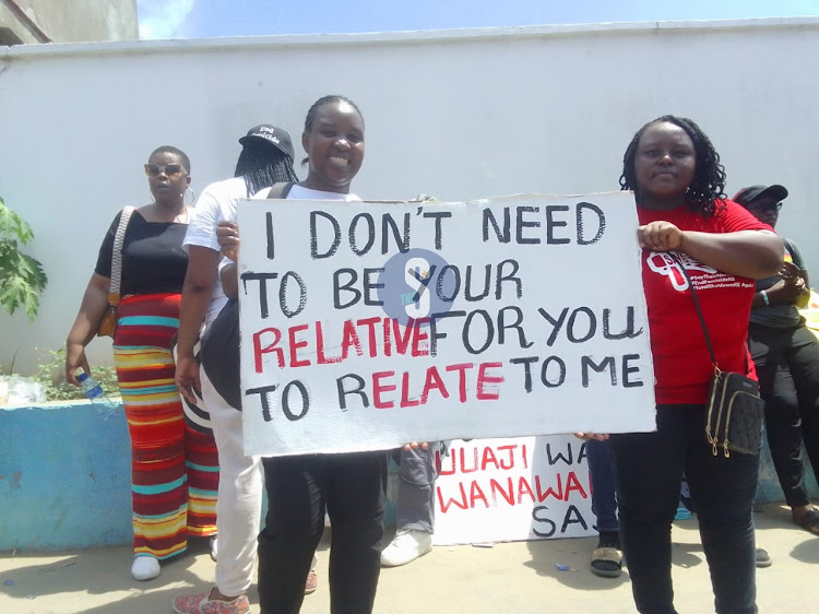 March against femicide on the Mombasa streets that started from Moi Avenue streets (Mapembeni) to Tonoka social hall on January 27, 2024.