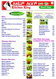 Kitchen King Naati Style menu 1