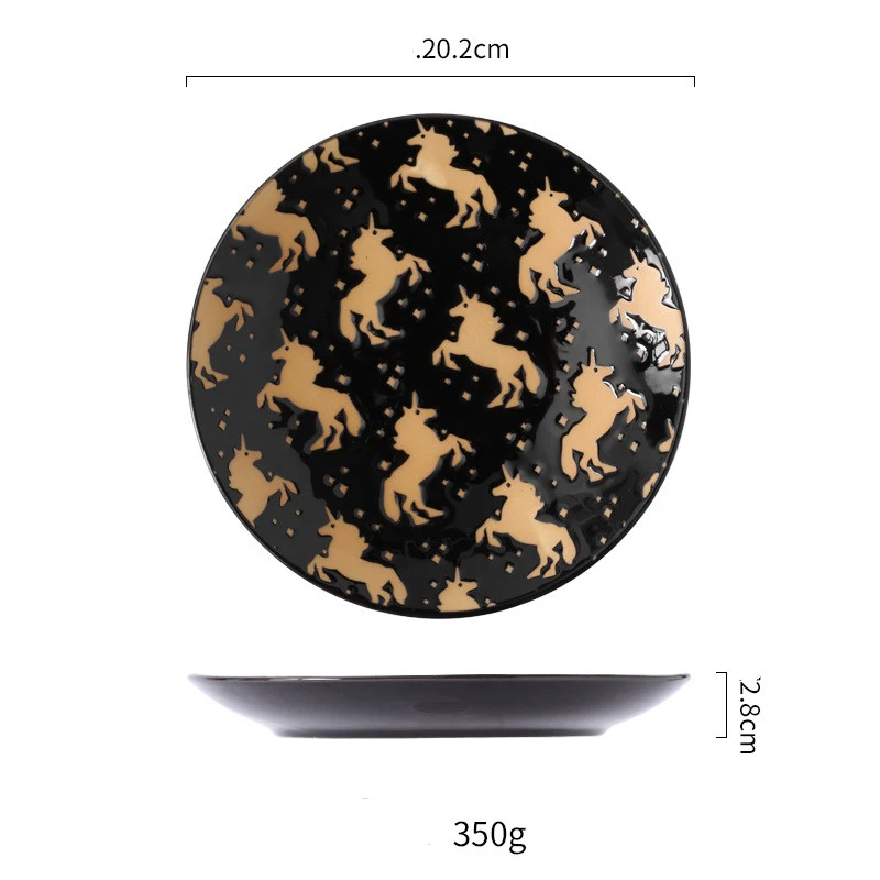 8-inch Japanse keramiek serviesgoed met embossed onderglazuur. Serveer met stijl, verfraai uw eettafel en creëer een onvergetelijke ervaring.