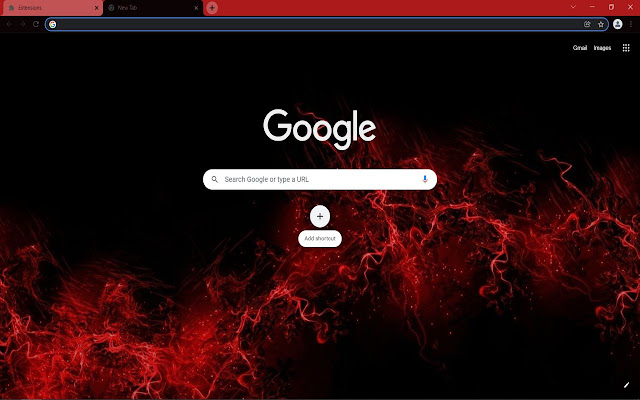 Black and Red Aesthetic chrome extension