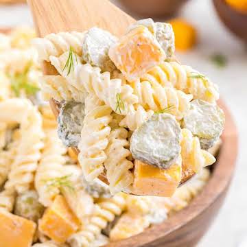 Dill Pickle Pasta Salad