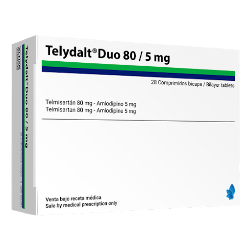 //Telydalt Duo 80mg/5mg 28 Comprimidos Telmisartan/Amlodipina Altian Pharma Altian Pharma