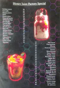 Honey Juice Factory menu 3