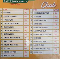 Mumbai Sandwich Wala menu 1