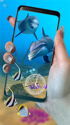 青い イルカ 魚 住む 壁紙 水族館 魚 3d Androidアプリ Applion