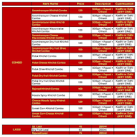 Swaminarayan Khichdi menu 2