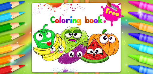 Fruits Vegetables Drawing Book Coloring Book Aplikacije