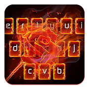 Flame Rose Keyboard Theme  Icon