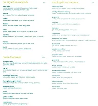 Aqua - The Park menu 1