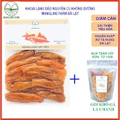 Khoai Lang Sấy Dẻo Nguyên Củ Không Đường Mangline Farm 250G Đồ Ăn Vặt Giảm Cân Mềm Dẻo Thơm Ngon Ăn Là Ghiền