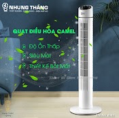 Quạt Điều Hoà Camel Ts - 01 - Quạt Tháp Không Cánh - Quạt Cây Đứng Siêu Mát, Tiện Lợi - Công Suất 50W - Có Video