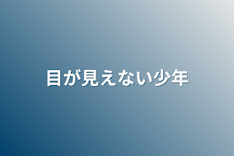 目が見えない少年