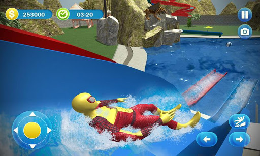 Download Super Hero Water Slide Water Park Adventure Game