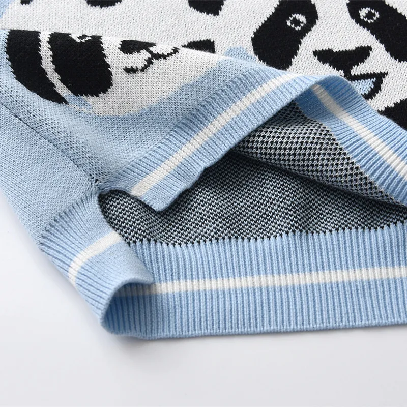 Neuer Strick-Weste für Jungen, Herbst und Winter, aus reiner Baumwolle, atmungsaktiv und bequem, perfekt als wärmende Schicht.
