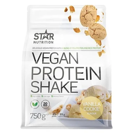 Star Nutrition Vegan Protein Shake, 750g - Vanilla Cookie