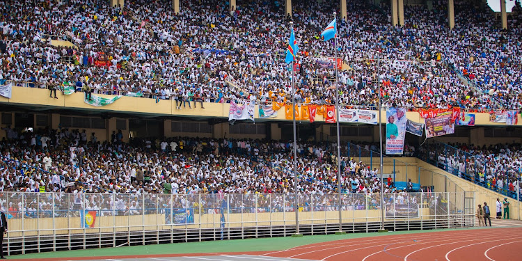 The Democratic Republic of Congo citizens during President Félix Tshisekedi inauguration at the Martyrs Stadium in Kinshasa on January 20, 2024.