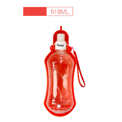 Title 8, Portable dog outdoor water bottle with dispense...