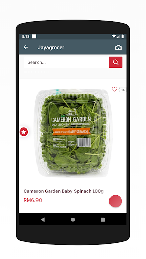 Screenshot Online Grocery Malaysia