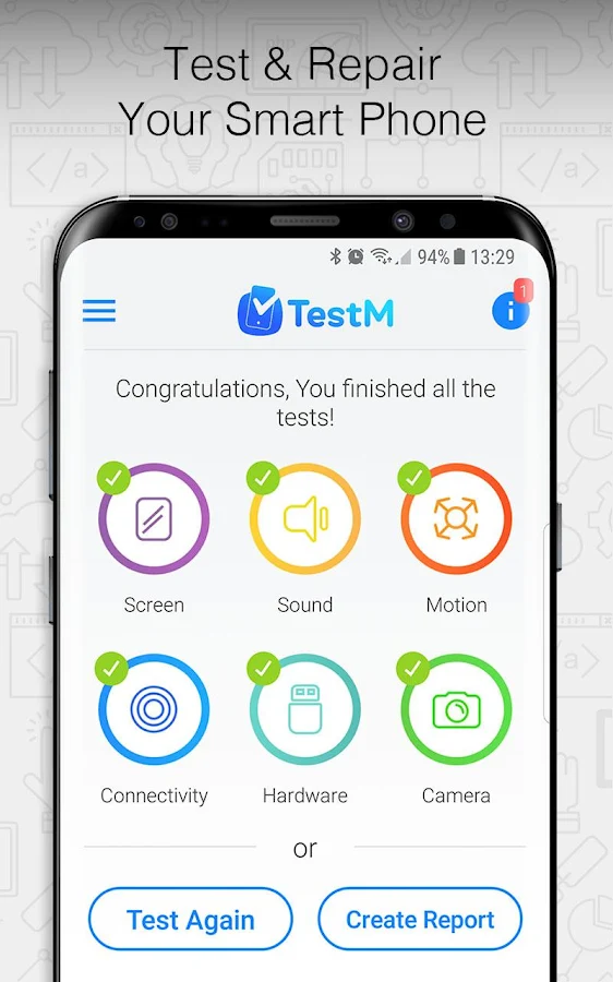  TestM - Comprobador de teléfono y de diagnóstico: captura de pantalla 