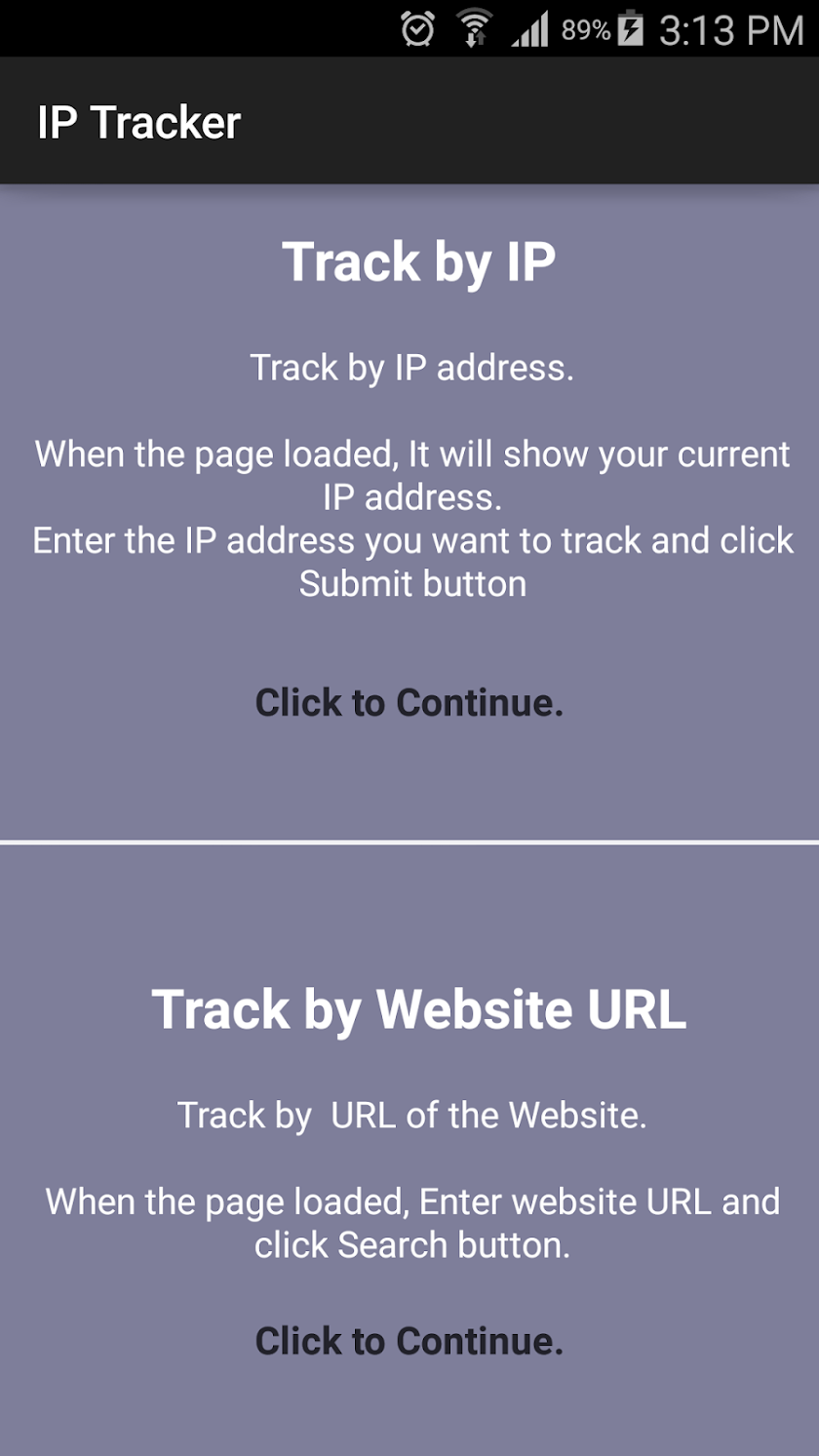 IP Address Tracker Screen 3