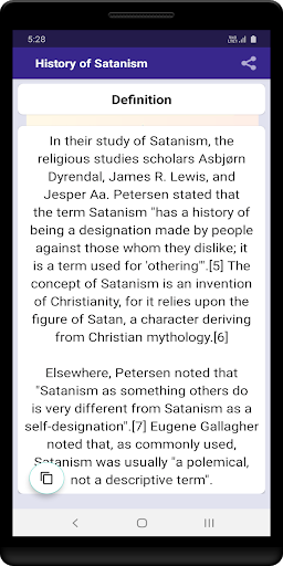 Screenshot History of Satanism