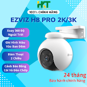 Camera Wifi Ngoài Trời Ezviz H8 Pro 2K 3K Siêu Nét, Màu Ban Đêm - Hàng Chính Hãng