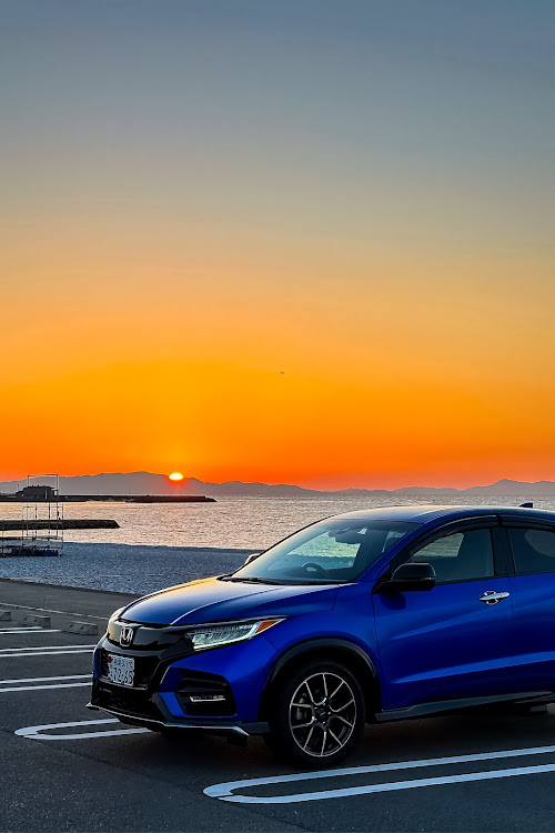 ヴェゼルの泉南ロングパーク・夕日と愛車に関するカスタム事例の投稿画像4枚目