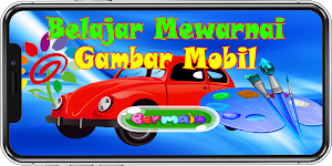 Belajar Mewarnai Gambar Mobil  Anak PAUD