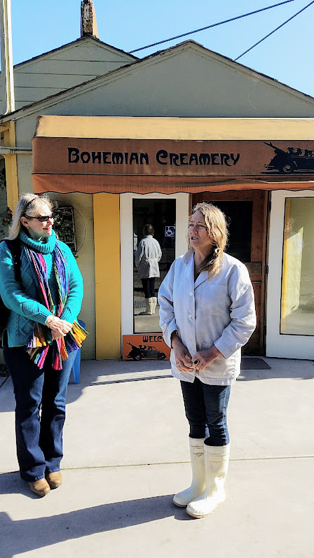 Artisan Cheese Festival tour 2018, a visit with owner Lisa Gottreich of Bohemian Creamery showing us and telling us the story behind the scenes of an artisan cheesemaker