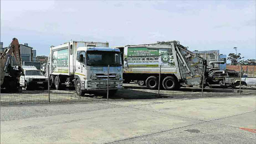 BCM’s community services department is failing its residents again with the metro’s rubbish trucks lining up for repairs. Residents are complaining as mountains of waste build up. Picture: BONGANI FUZILE