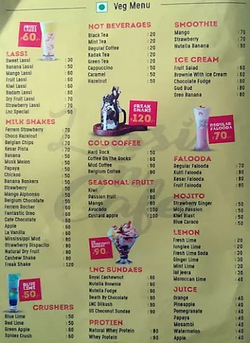 Lassi N Cafe menu 