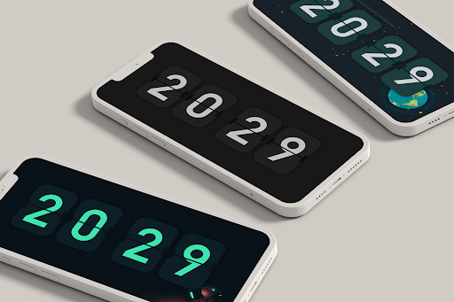 Screenshot Flip clock & floating widget