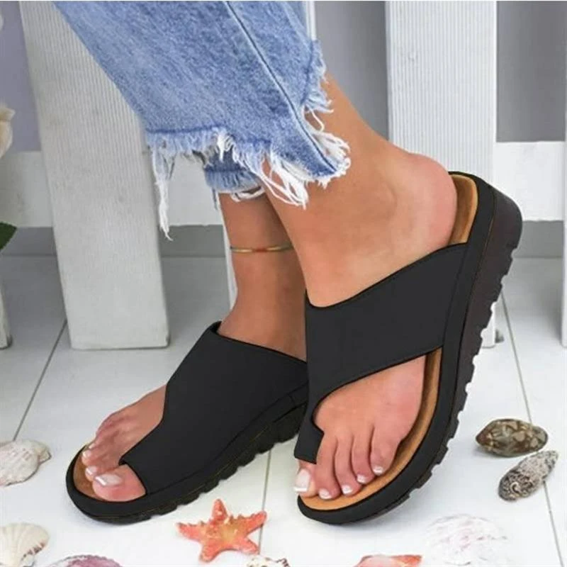 Sandali da Donna Scarpe Nuove Comode con Plateau Soletta Piatta Ortopedica Correttore Alluce Valgo Taglie Forti 35-43 Scarpe Casual Donna