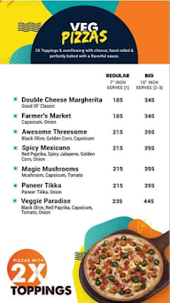 MOJO Pizza - 2X Toppings menu 1