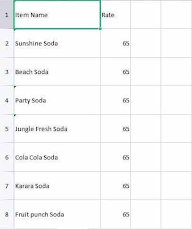 Mewa Urs Road menu 1