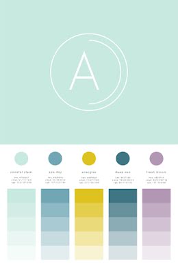 Aqua Spa Brand Board - Color Palette item