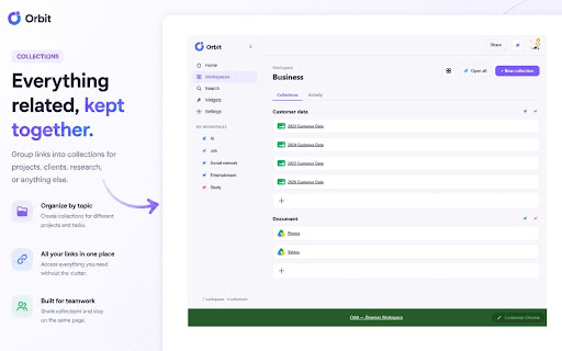 Orbit — Browser Workspace screenshot 4