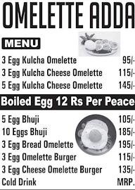 Omelette Adda menu 1