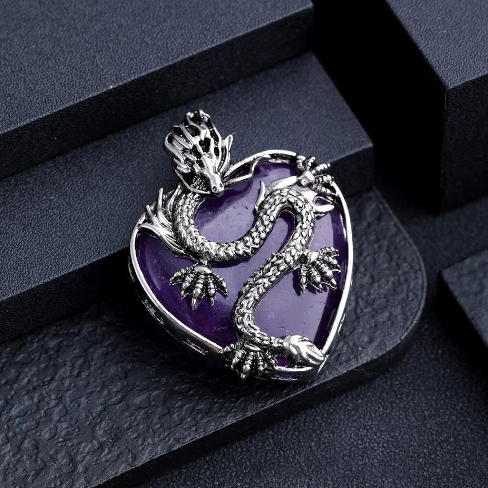 Colgante de amor con forma de dragón Adorno de moda retro simple Regalo significativo Joyería elegante para expresar afecto y cariño