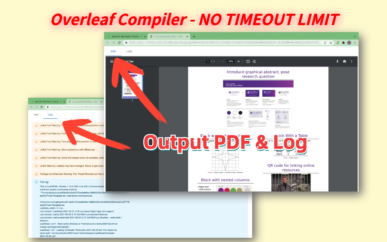 Overleaf Compiler - NO TIMEOUT LIMIT Preview image 2