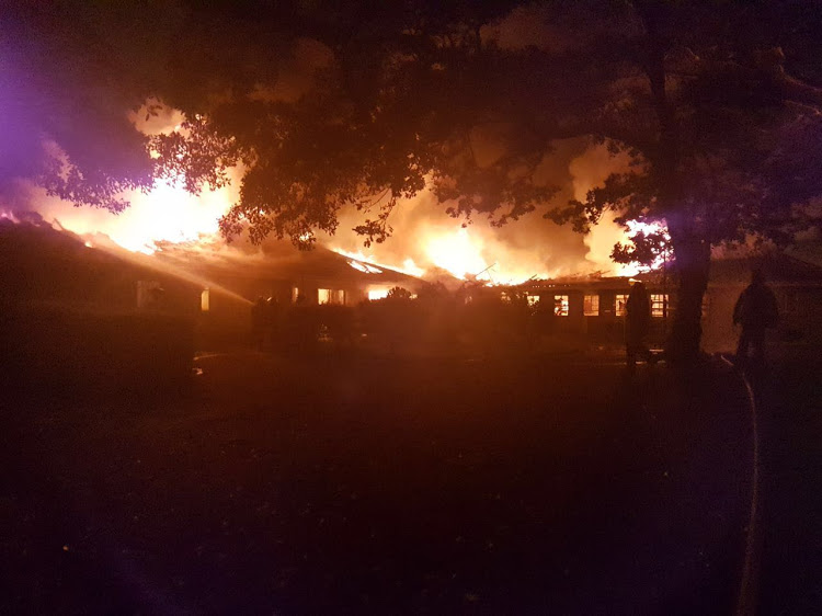 A fire tore through a children's home in Durban on Tuesday night, but there were fortunately no injuries. Image: RESCUE CARE